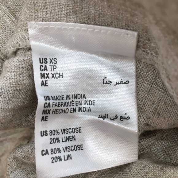 Now This High Rise Paperbag Linen Viscose Wide Leg Pull on Pants - Picture 8 of 16